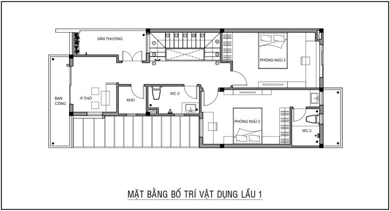 mẫu nhà ống 2 tầng 6x18m