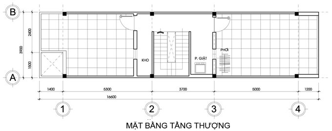 mẫu nhà ống 3 tầng 70m2